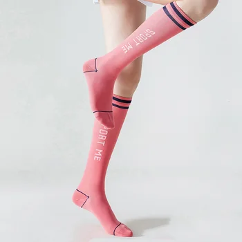1 Çift Kadın varis çorabı Moda Renkler Nefes Açık Spor Yarış Bisiklet Uzun Çorap Yüksek Kaliteli Profesyonel Çorap