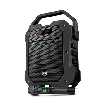 SHIDU Taşınabilir 80W Güçlü karaoke hoparlörü bluetooth hoparlör ile el mikrofonu Açık kablosuz hoparlör Seti