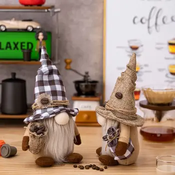 Sarılma Kahve Çekirdeği Noel Gnome Bebek Kahve Gnome Süs Rudolph Bebek Noel Dekorasyon Parti Malzemeleri Meçhul Cüceler