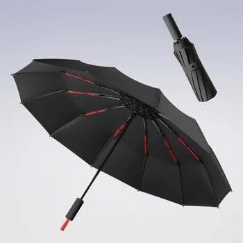12K Yaratıcı Şemsiye Açık UV Güneş Koruma plaj şemsiyesi Kadın Erkek Büyük Taşınabilir 3 katlanır şemsiyeler Sombrilla Kawaii