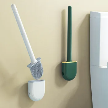 Derin Monte Verimli Profesyonel Duvar Banyo Tuvalet Tutucu Fırça Hızlı Ev Silikon Temizleme 1 adet Kurutma