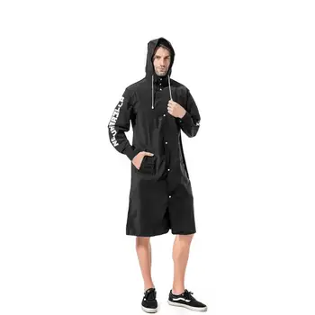 Unisex Yağmurluk Su Geçirmez yağmurluk Uzun Panço Kadın Erkek Açık Yağmurluk EVA Kumaş Şapka Kamp Yağmurluk Takım Elbise