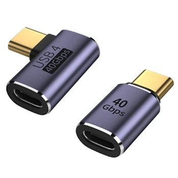 2 ADET Alüminyum alaşım USB C TİP-C adaptörü 8K 60Hz USB Tip C Adaptörü 120W Hızlı Şarj