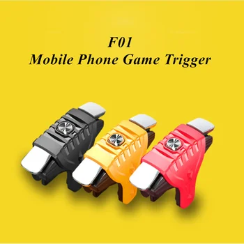 F01 Mobil Gamepad Joystick PUBG Amaç Çekim Oyunu Tetik L1R1 Anahtar Düğmesi iPhone Android Akıllı Telefon için Oyun Aksesuarları